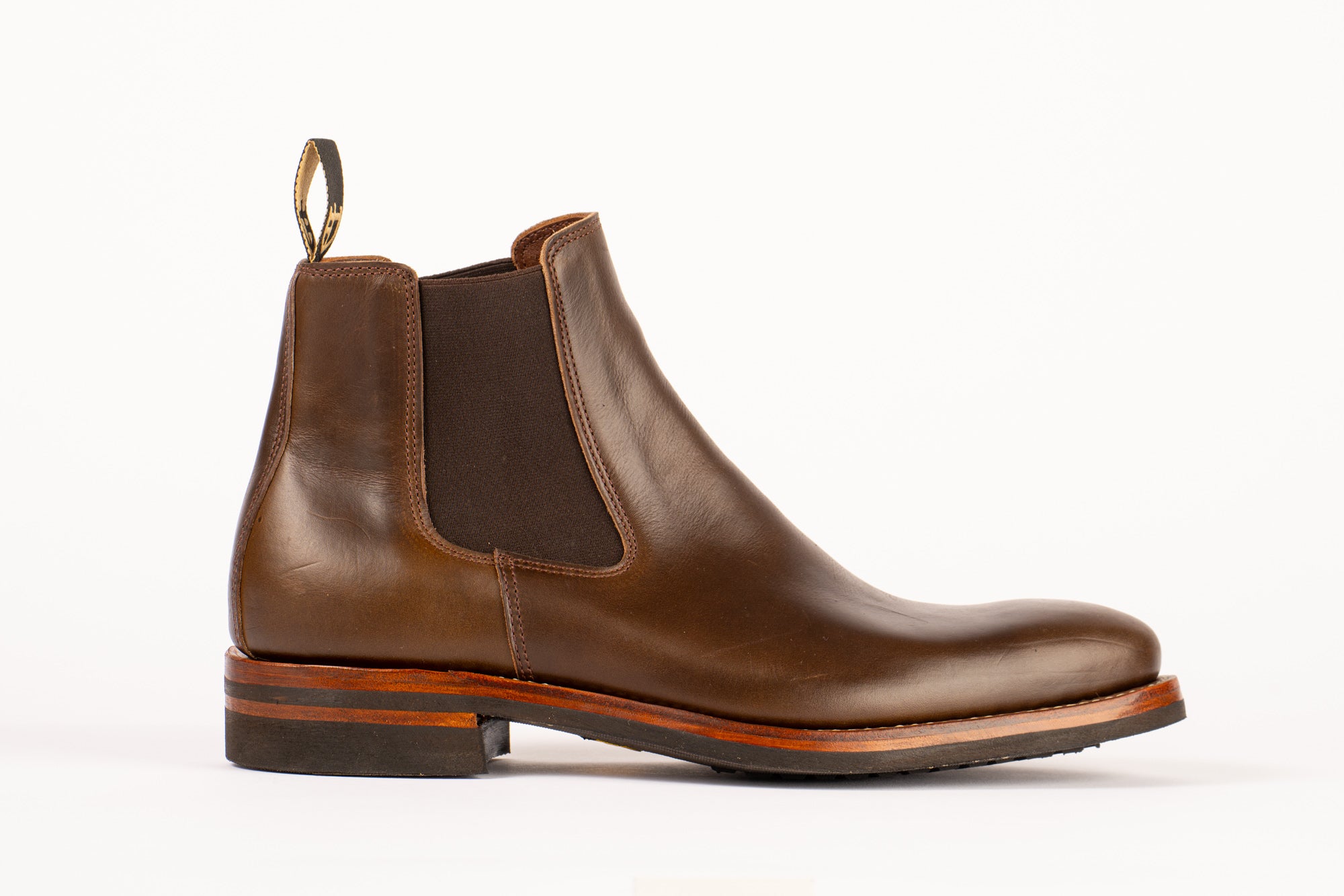 Chelsea Boot - Olive Brown Chromexcel | HD Russell Boots â HD Russell Boots & Shoes