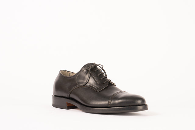 Derby Shoe - Cap Toe Black Chromexcel