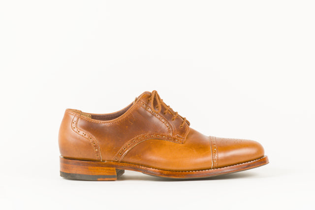 Derby Shoe - Medallion Cap Toe with Brogue