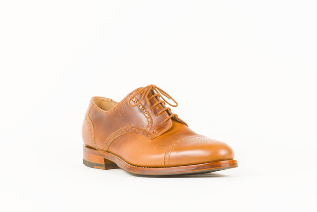 Derby Shoe - Medallion Cap Toe with Brogue