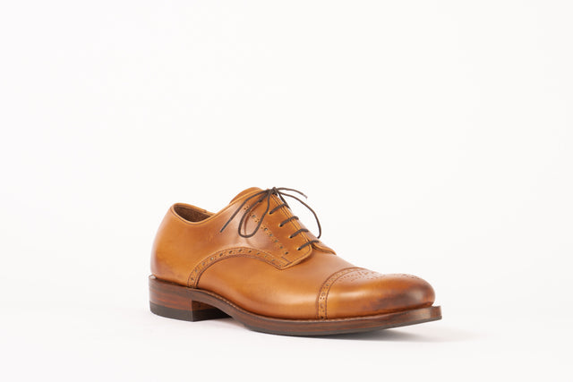 Derby Shoe - Medallion Cap Toe with Brogue