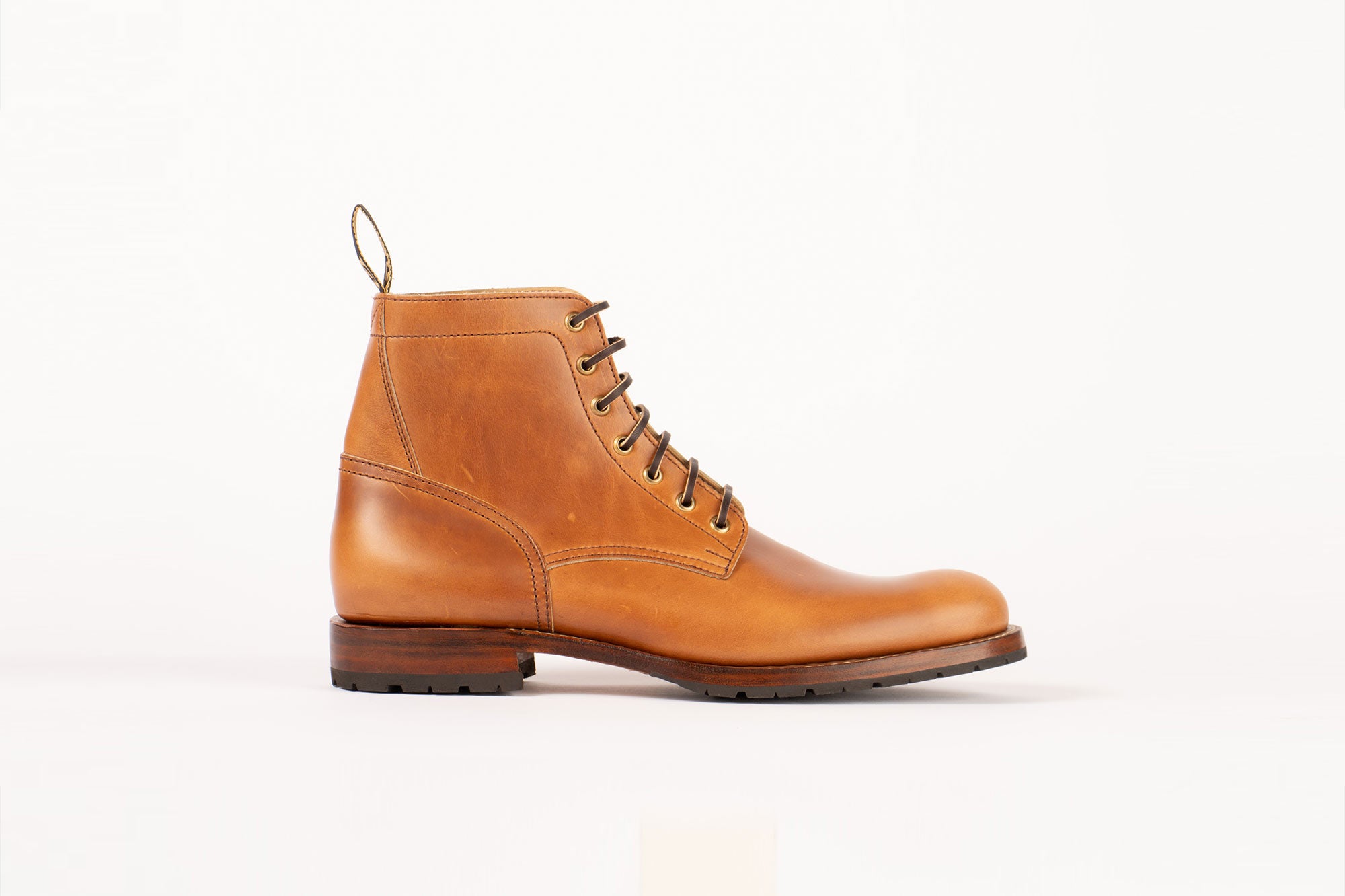 Brown leather shoe outlet boots